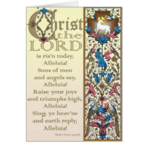 Christ the Lord is Risen Today Easter Card cards