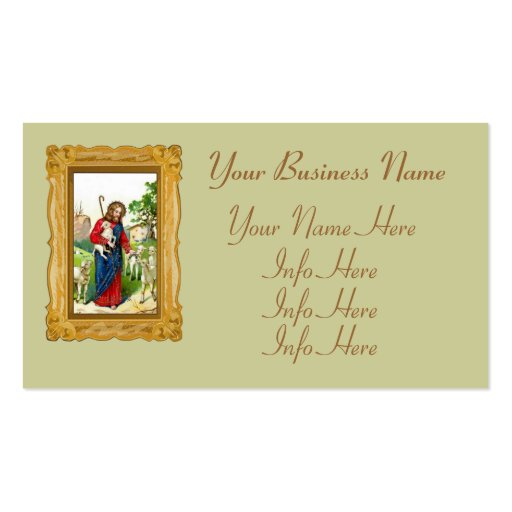 Christ The Shepherd Business Card (front side)