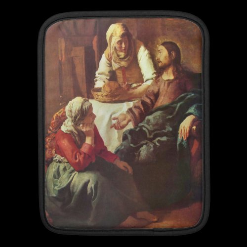 Christ with Mary and Martha by Johannes Vermeer Ipad Sleeves