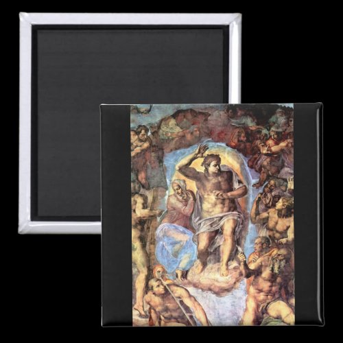 Christ with Mary by Michelangelo Unterberger Refrigerator Magnets