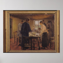 Christ with the Peasants, c.1887-88 Posters