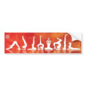 Christamas Yoga bumper stickers