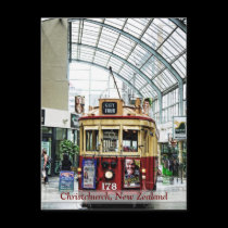 Christchurch City Tour Tram no.178 NZ Postcard postcards
