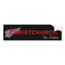 CHRISTCHURCH, NEW ZEALAND BUMPER STICKERS