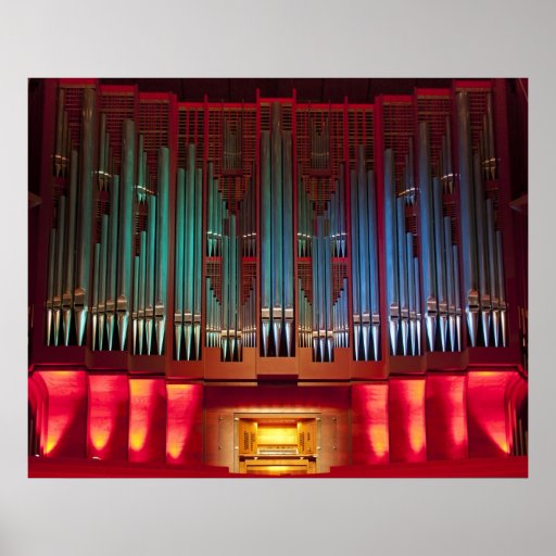 Christchurch Town Hall organ poster untitled