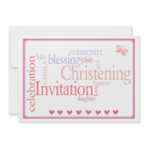 Christening/Baptism Daughter Invitation by Be_My_Valentine Christening/Baptism Daughter Invitation