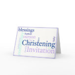 Christening/Baptism Invitation for Baby Boy cards