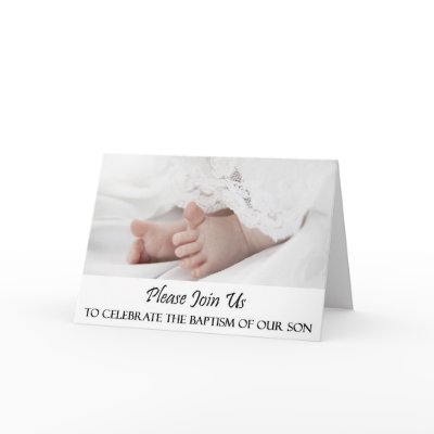 Christening/Baptism Invitation for Baby Boy Cards by Be_My_Valentine