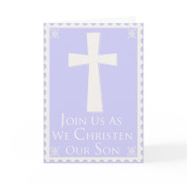 Christening/Baptism Invitation for Baby Boy cards by Be_My_Valentine Christening/Baptism Invitation for Baby Boy cards