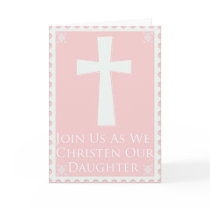 Christening/Baptism Invitation for Baby Girl cards by Be_My_Valentine Christening/Baptism Invitation for Baby Girl cards