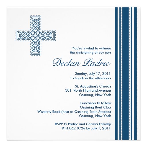 Christening / Baptism Invitation - Personalize