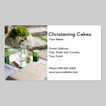 Christening Cakes Business Card business cards