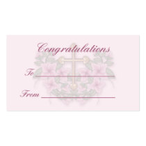 Christening,Communion gift tag1 business cards