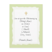 Christening Invitation postcards by christiandesigns Christening Invitation postcards