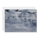 Christening Invitation Template , Orchid warm blue