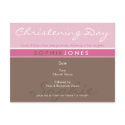 CHRISTENING INVITE :: simply groovy 1 postcards
