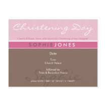 CHRISTENING INVITE :: simply groovy 1 postcards