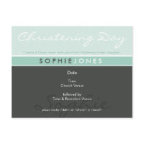 CHRISTENING INVITE :: simply groovy 5 postcards