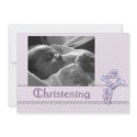 Christening Lavender Invitation