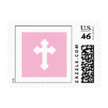 stamp, pink cross stamp, cross, pink, pink cross
