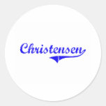 Christensen Surname Classic Style Sticker