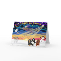 Christgmas Sunrise - Cavalier King Charles (three) cards