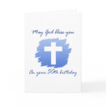 Christian 50th Birthday Card