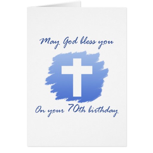 Christian 70th Birthday Card Zazzle