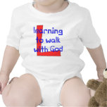 Christian baby vest - Learning to Walk with God Tshirt