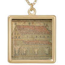 Christian basilica, mosaic pavement, Roman period, Necklaces