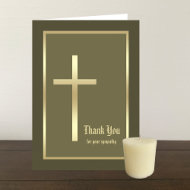 Christian Bereavement Sympathy Thank You Card card