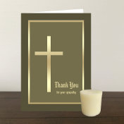 Christian Bereavement Sympathy Thank You Card