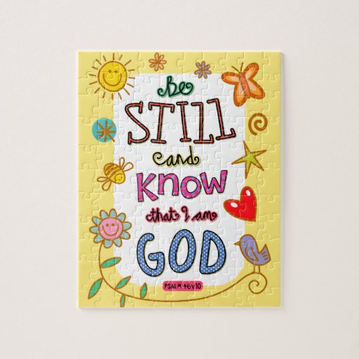Christian Bible Verse Scripture Text Doodle Jigsaw Puzzle | Zazzle