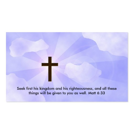 Christian Business Card (front side)