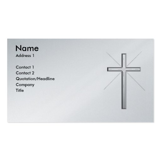 Christian Business Card (front side)