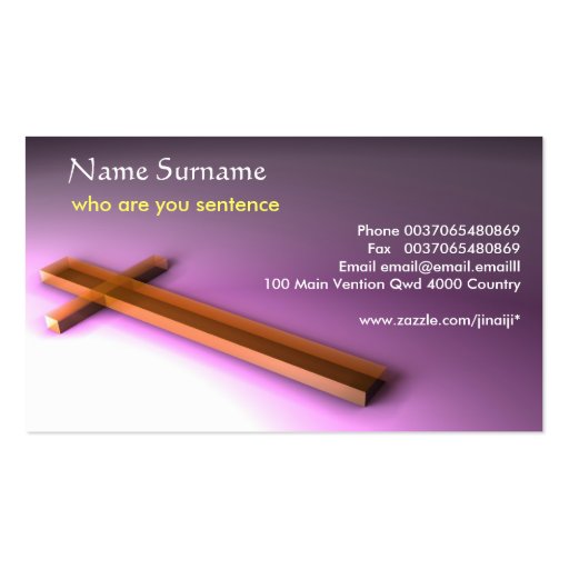 Christian business card