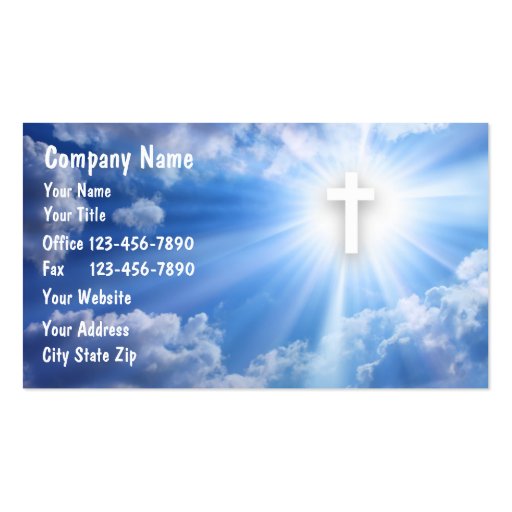 Religious Business Card Templates BizCardStudio