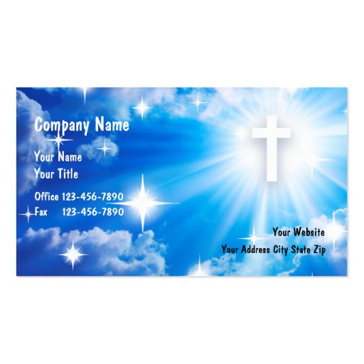 Christian Business Cards (front side)