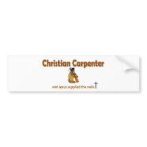 Christian Carpenter 2 gift design Bumper Sticker