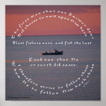 Christian Catholic Fishing Poster Basse Quote posters