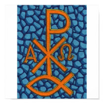 Christian Chi-Rho Fish posters