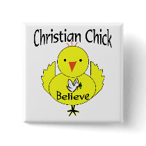 Christian Chick buttons