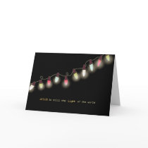 Christian Christmas Card, His light still shines