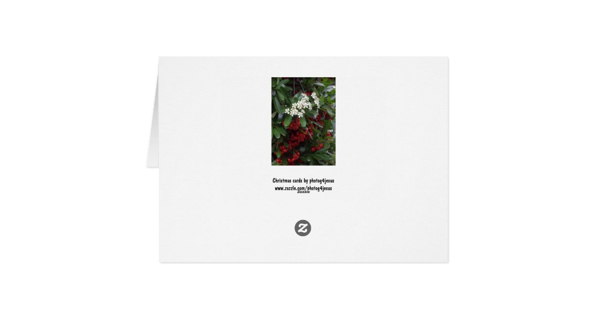 Christian Christmas Card with Gospel message | Zazzle