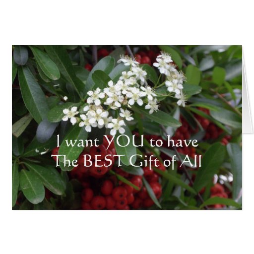 Christian Christmas Card with Gospel message | Zazzle