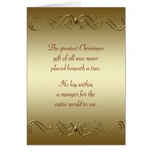 Christian Christmas Holiday Greeting Card