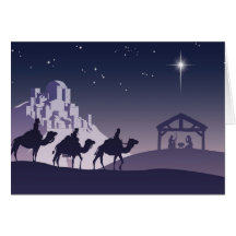 Christian Christmas Nativity Scene Cards