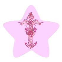 Christian Cross 21 Star Sticker