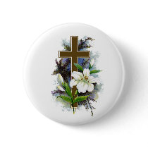 Christian Cross 2 Pin buttons by Ladydove62 Christian Cross 2 Pin buttons