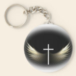 Christian Cross and Holy Spirit keychains